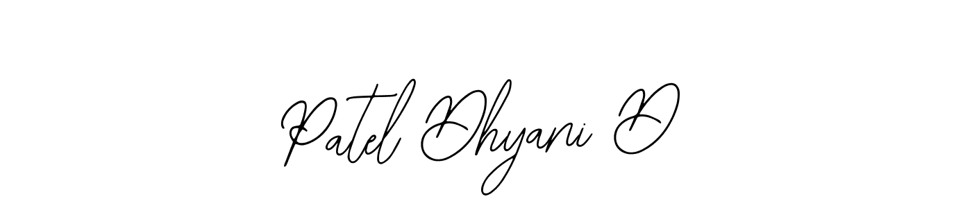 The best way (Bearetta-2O07w) to make a short signature is to pick only two or three words in your name. The name Patel Dhyani D include a total of six letters. For converting this name. Patel Dhyani D signature style 12 images and pictures png