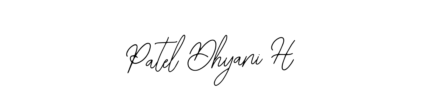 if you are searching for the best signature style for your name Patel Dhyani H. so please give up your signature search. here we have designed multiple signature styles  using Bearetta-2O07w. Patel Dhyani H signature style 12 images and pictures png