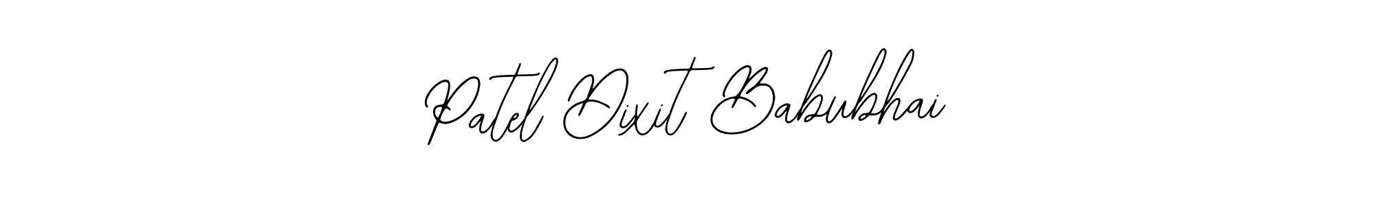 You should practise on your own different ways (Bearetta-2O07w) to write your name (Patel Dixit Babubhai) in signature. don't let someone else do it for you. Patel Dixit Babubhai signature style 12 images and pictures png