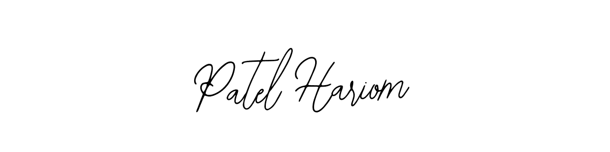 It looks lik you need a new signature style for name Patel Hariom. Design unique handwritten (Bearetta-2O07w) signature with our free signature maker in just a few clicks. Patel Hariom signature style 12 images and pictures png
