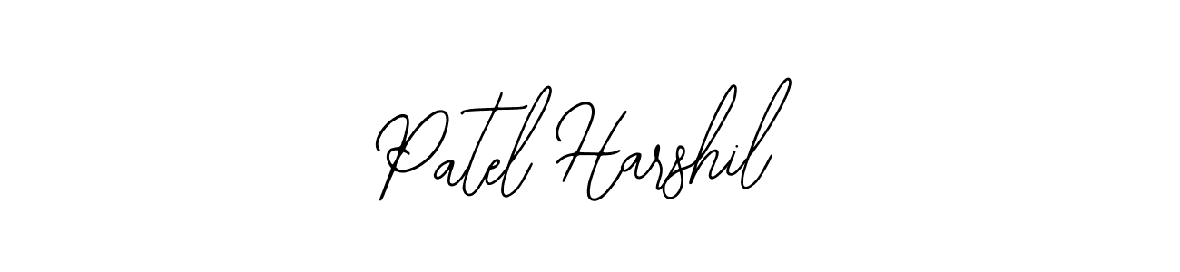 Also You can easily find your signature by using the search form. We will create Patel Harshil name handwritten signature images for you free of cost using Bearetta-2O07w sign style. Patel Harshil signature style 12 images and pictures png