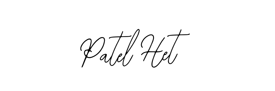 Create a beautiful signature design for name Patel Het. With this signature (Bearetta-2O07w) fonts, you can make a handwritten signature for free. Patel Het signature style 12 images and pictures png