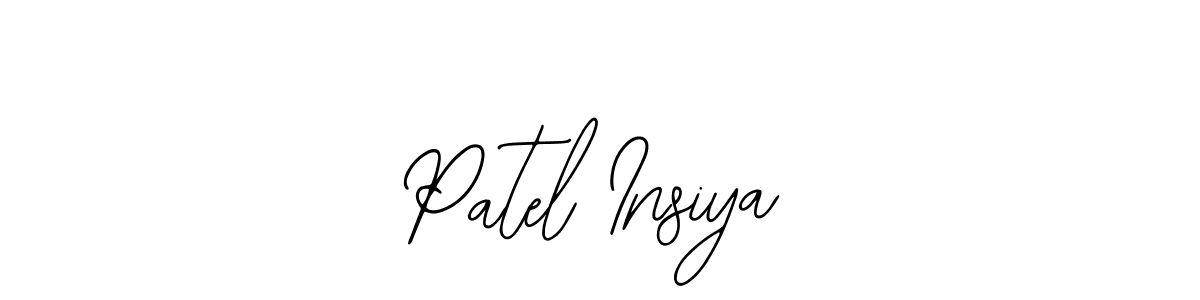 Similarly Bearetta-2O07w is the best handwritten signature design. Signature creator online .You can use it as an online autograph creator for name Patel Insiya. Patel Insiya signature style 12 images and pictures png