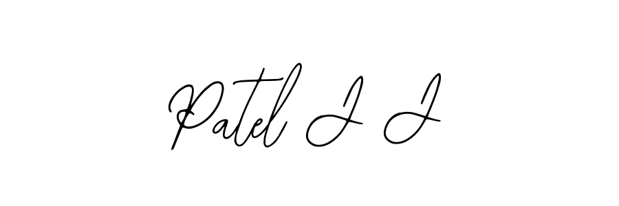 Design your own signature with our free online signature maker. With this signature software, you can create a handwritten (Bearetta-2O07w) signature for name Patel J J. Patel J J signature style 12 images and pictures png