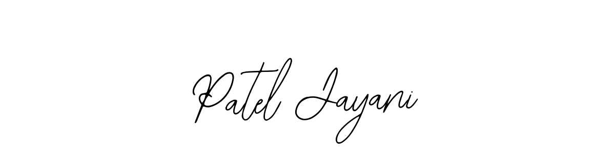 Bearetta-2O07w is a professional signature style that is perfect for those who want to add a touch of class to their signature. It is also a great choice for those who want to make their signature more unique. Get Patel Jayani name to fancy signature for free. Patel Jayani signature style 12 images and pictures png