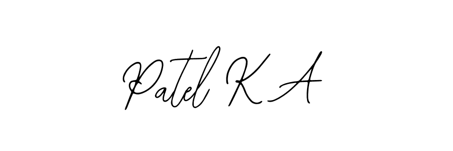 Also You can easily find your signature by using the search form. We will create Patel K A name handwritten signature images for you free of cost using Bearetta-2O07w sign style. Patel K A signature style 12 images and pictures png