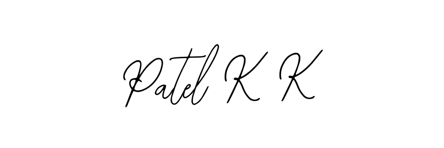 This is the best signature style for the Patel K K name. Also you like these signature font (Bearetta-2O07w). Mix name signature. Patel K K signature style 12 images and pictures png