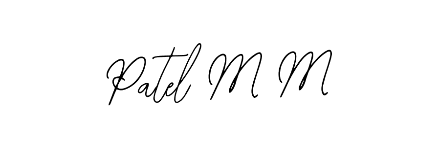 Also You can easily find your signature by using the search form. We will create Patel M M name handwritten signature images for you free of cost using Bearetta-2O07w sign style. Patel M M signature style 12 images and pictures png
