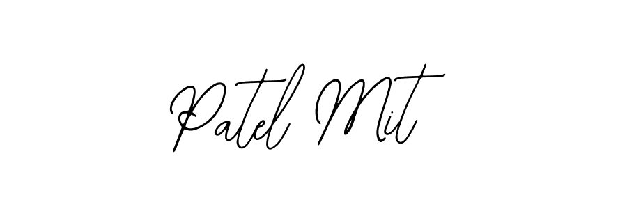 You should practise on your own different ways (Bearetta-2O07w) to write your name (Patel Mit) in signature. don't let someone else do it for you. Patel Mit signature style 12 images and pictures png