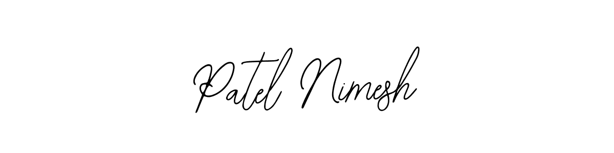 Use a signature maker to create a handwritten signature online. With this signature software, you can design (Bearetta-2O07w) your own signature for name Patel Nimesh. Patel Nimesh signature style 12 images and pictures png
