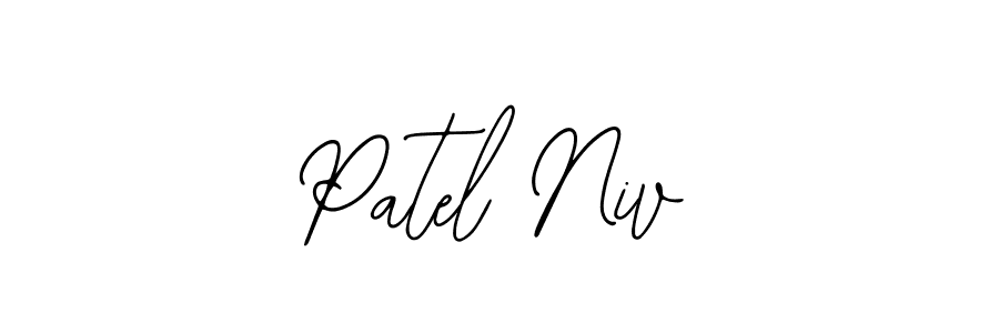 This is the best signature style for the Patel Niv name. Also you like these signature font (Bearetta-2O07w). Mix name signature. Patel Niv signature style 12 images and pictures png