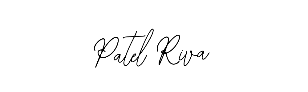 Also You can easily find your signature by using the search form. We will create Patel Riva name handwritten signature images for you free of cost using Bearetta-2O07w sign style. Patel Riva signature style 12 images and pictures png