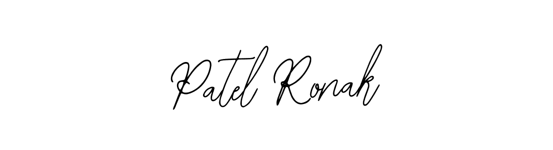 Use a signature maker to create a handwritten signature online. With this signature software, you can design (Bearetta-2O07w) your own signature for name Patel Ronak. Patel Ronak signature style 12 images and pictures png