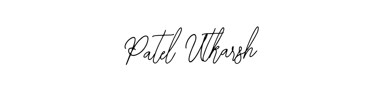 How to Draw Patel Utkarsh signature style? Bearetta-2O07w is a latest design signature styles for name Patel Utkarsh. Patel Utkarsh signature style 12 images and pictures png