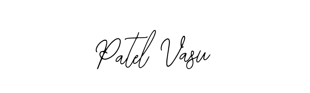 Use a signature maker to create a handwritten signature online. With this signature software, you can design (Bearetta-2O07w) your own signature for name Patel Vasu. Patel Vasu signature style 12 images and pictures png