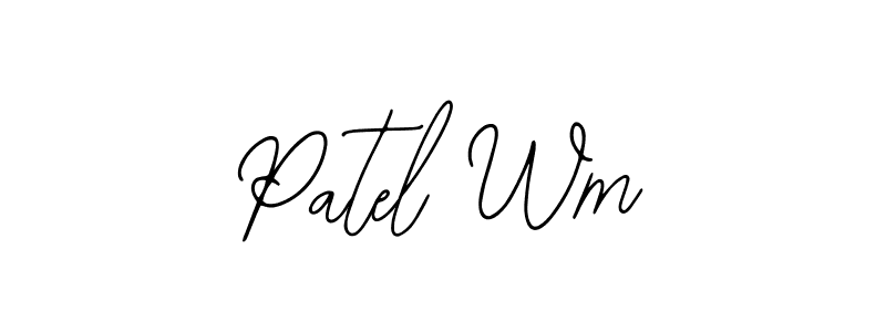 Create a beautiful signature design for name Patel Wm. With this signature (Bearetta-2O07w) fonts, you can make a handwritten signature for free. Patel Wm signature style 12 images and pictures png