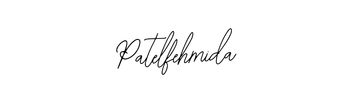 Use a signature maker to create a handwritten signature online. With this signature software, you can design (Bearetta-2O07w) your own signature for name Patelfehmida. Patelfehmida signature style 12 images and pictures png