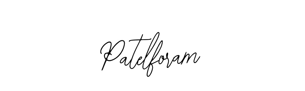 Patelforam stylish signature style. Best Handwritten Sign (Bearetta-2O07w) for my name. Handwritten Signature Collection Ideas for my name Patelforam. Patelforam signature style 12 images and pictures png