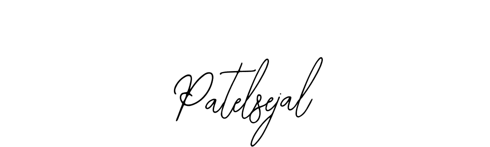 Design your own signature with our free online signature maker. With this signature software, you can create a handwritten (Bearetta-2O07w) signature for name Patelsejal. Patelsejal signature style 12 images and pictures png