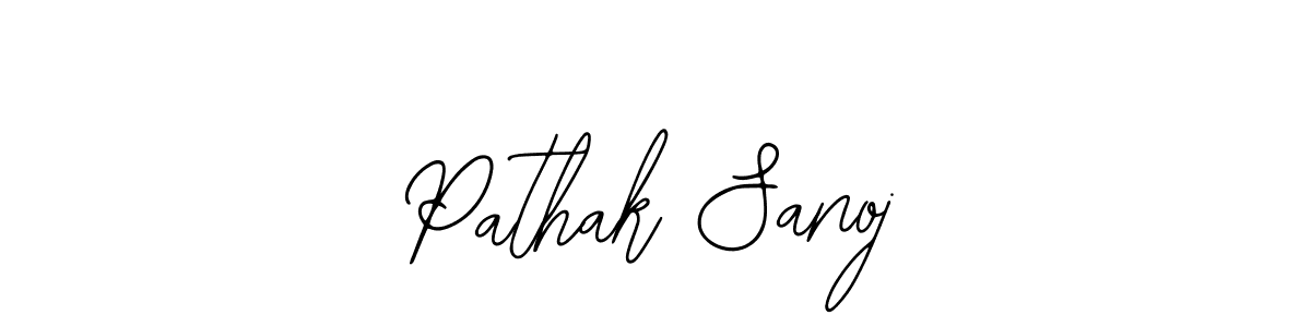 This is the best signature style for the Pathak Sanoj name. Also you like these signature font (Bearetta-2O07w). Mix name signature. Pathak Sanoj signature style 12 images and pictures png