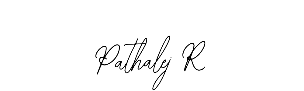 Use a signature maker to create a handwritten signature online. With this signature software, you can design (Bearetta-2O07w) your own signature for name Pathalej R. Pathalej R signature style 12 images and pictures png