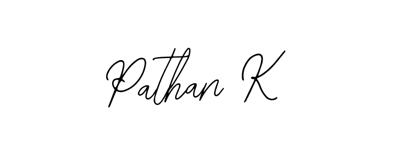 Design your own signature with our free online signature maker. With this signature software, you can create a handwritten (Bearetta-2O07w) signature for name Pathan K. Pathan K signature style 12 images and pictures png