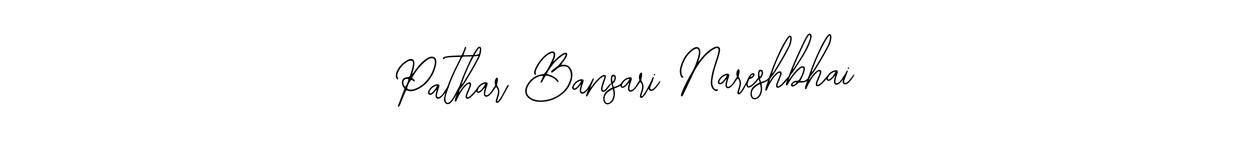Make a beautiful signature design for name Pathar Bansari Nareshbhai. Use this online signature maker to create a handwritten signature for free. Pathar Bansari Nareshbhai signature style 12 images and pictures png