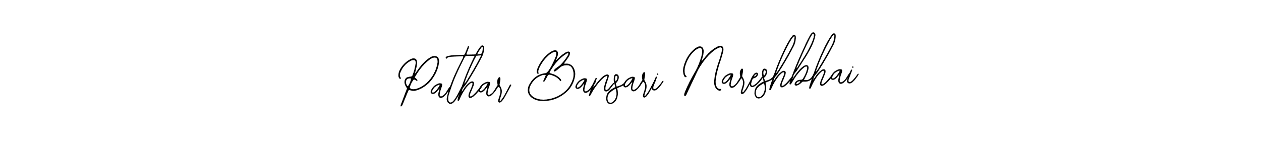 The best way (Bearetta-2O07w) to make a short signature is to pick only two or three words in your name. The name Pathar Bansari Nareshbhai include a total of six letters. For converting this name. Pathar Bansari Nareshbhai signature style 12 images and pictures png