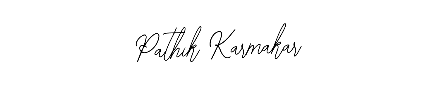 Also we have Pathik Karmakar name is the best signature style. Create professional handwritten signature collection using Bearetta-2O07w autograph style. Pathik Karmakar signature style 12 images and pictures png