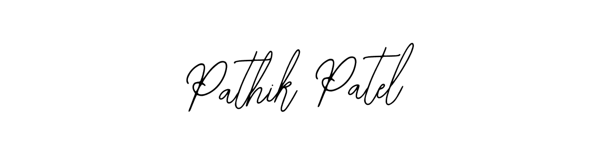 Pathik Patel stylish signature style. Best Handwritten Sign (Bearetta-2O07w) for my name. Handwritten Signature Collection Ideas for my name Pathik Patel. Pathik Patel signature style 12 images and pictures png