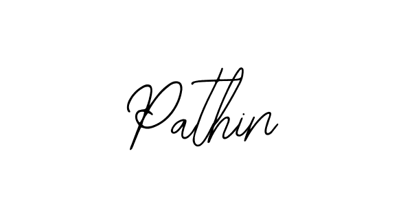 You should practise on your own different ways (Bearetta-2O07w) to write your name (Pathin) in signature. don't let someone else do it for you. Pathin signature style 12 images and pictures png