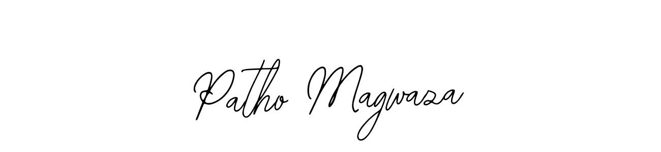 if you are searching for the best signature style for your name Patho Magwaza. so please give up your signature search. here we have designed multiple signature styles  using Bearetta-2O07w. Patho Magwaza signature style 12 images and pictures png