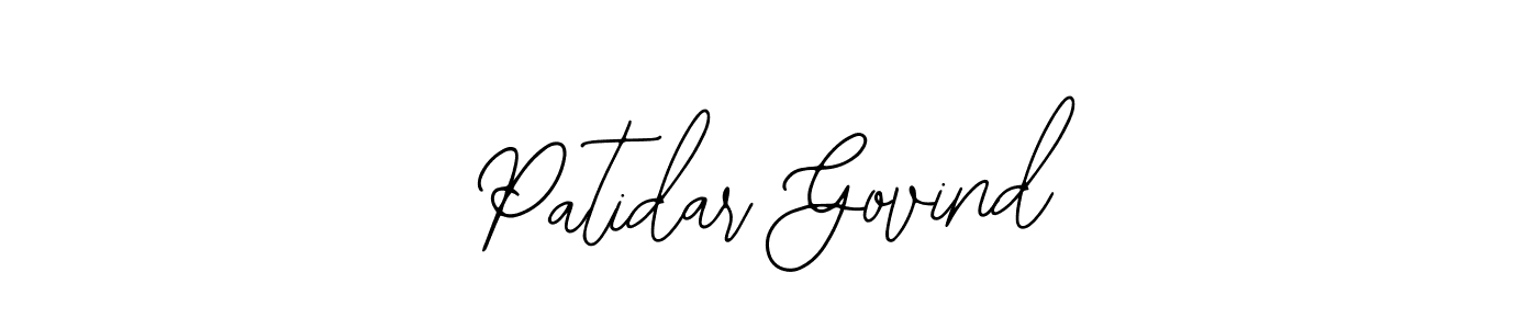 You should practise on your own different ways (Bearetta-2O07w) to write your name (Patidar Govind) in signature. don't let someone else do it for you. Patidar Govind signature style 12 images and pictures png