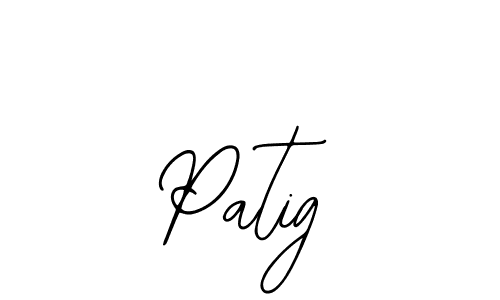 Use a signature maker to create a handwritten signature online. With this signature software, you can design (Bearetta-2O07w) your own signature for name Patig. Patig signature style 12 images and pictures png