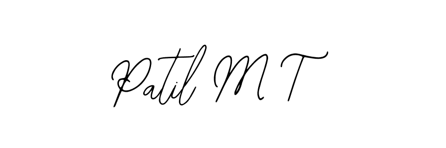 Design your own signature with our free online signature maker. With this signature software, you can create a handwritten (Bearetta-2O07w) signature for name Patil M T. Patil M T signature style 12 images and pictures png