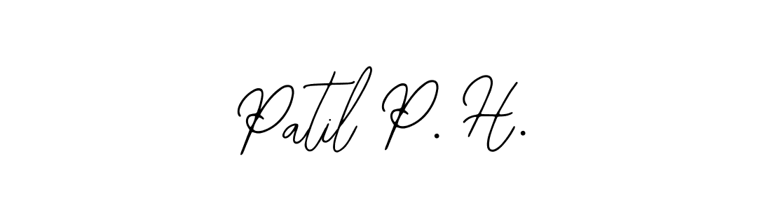 How to make Patil P. H. signature? Bearetta-2O07w is a professional autograph style. Create handwritten signature for Patil P. H. name. Patil P. H. signature style 12 images and pictures png