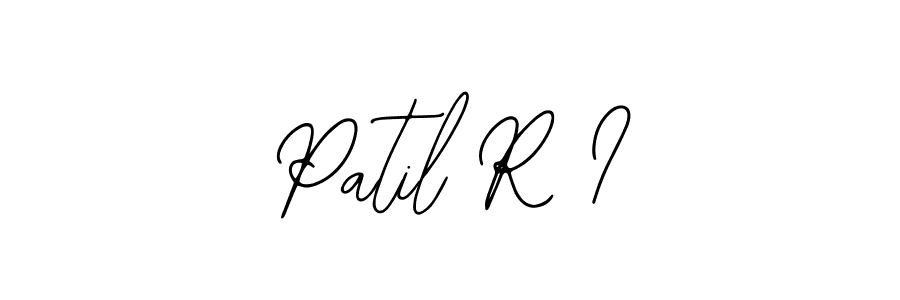 You should practise on your own different ways (Bearetta-2O07w) to write your name (Patil R I) in signature. don't let someone else do it for you. Patil R I signature style 12 images and pictures png