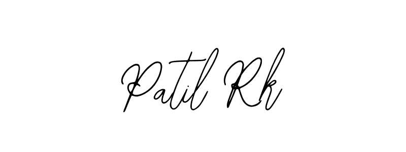 How to make Patil Rk name signature. Use Bearetta-2O07w style for creating short signs online. This is the latest handwritten sign. Patil Rk signature style 12 images and pictures png