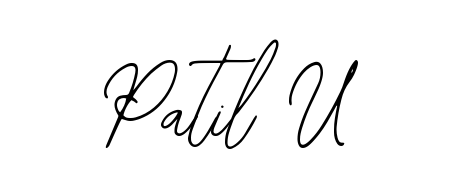 Make your name Patil U memorable on every contract using Bearetta-2O07w autograph style. Instant transparent background export available. Patil U signature style 12 images and pictures png