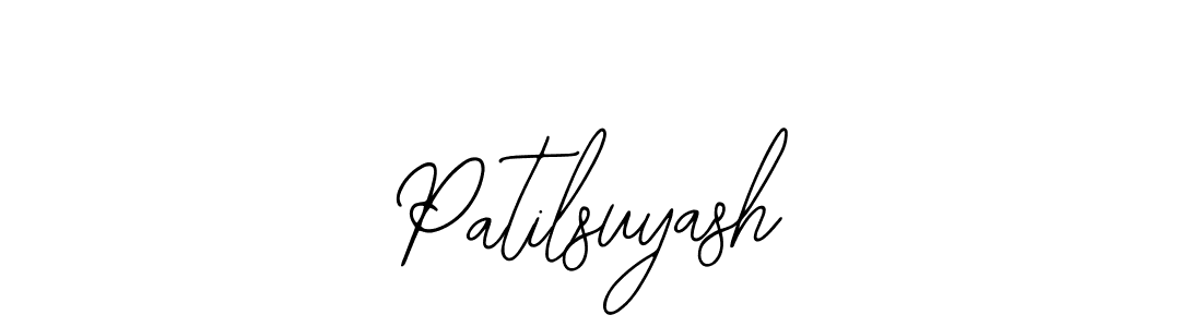 How to make Patilsuyash signature? Bearetta-2O07w is a professional autograph style. Create handwritten signature for Patilsuyash name. Patilsuyash signature style 12 images and pictures png