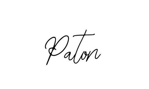 Design your own signature with our free online signature maker. With this signature software, you can create a handwritten (Bearetta-2O07w) signature for name Paton. Paton signature style 12 images and pictures png