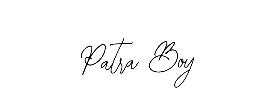 Use a signature maker to create a handwritten signature online. With this signature software, you can design (Bearetta-2O07w) your own signature for name Patra Boy. Patra Boy signature style 12 images and pictures png