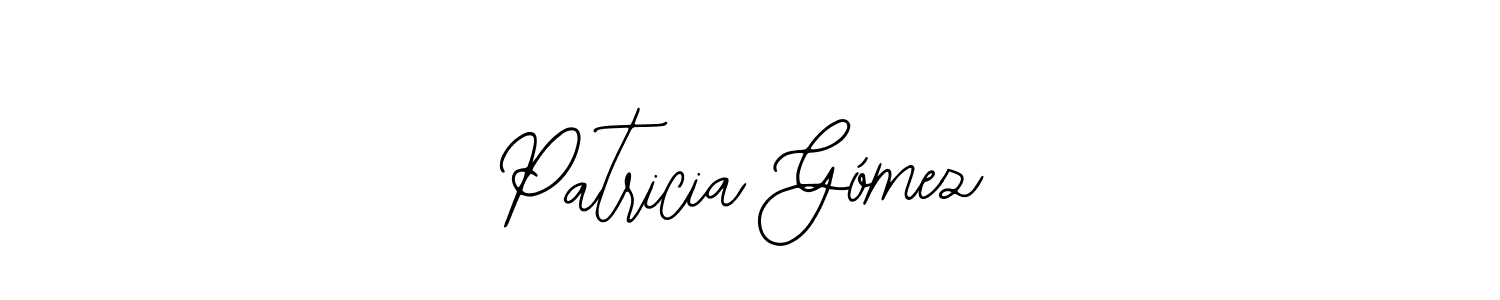 You should practise on your own different ways (Bearetta-2O07w) to write your name (Patricia Gómez) in signature. don't let someone else do it for you. Patricia Gómez signature style 12 images and pictures png