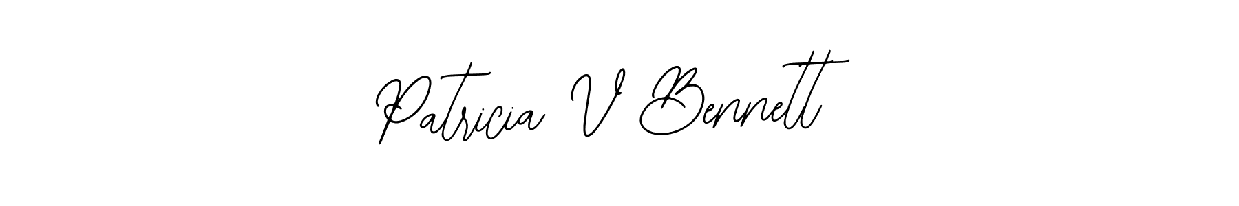 Create a beautiful signature design for name Patricia V Bennett. With this signature (Bearetta-2O07w) fonts, you can make a handwritten signature for free. Patricia V Bennett signature style 12 images and pictures png