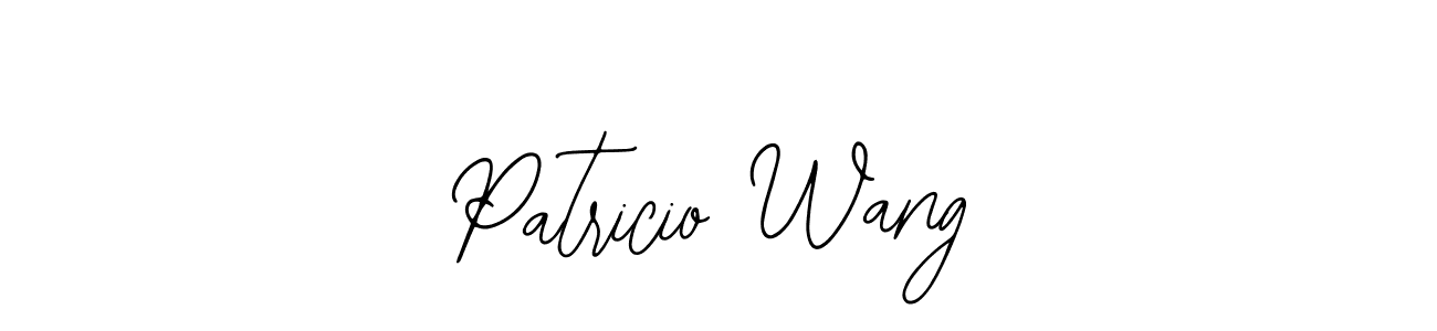Once you've used our free online signature maker to create your best signature Bearetta-2O07w style, it's time to enjoy all of the benefits that Patricio Wang name signing documents. Patricio Wang signature style 12 images and pictures png