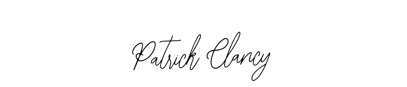 if you are searching for the best signature style for your name Patrick Clancy. so please give up your signature search. here we have designed multiple signature styles  using Bearetta-2O07w. Patrick Clancy signature style 12 images and pictures png