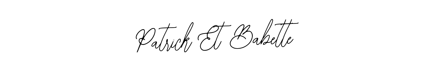 See photos of Patrick Et Babette official signature by Spectra . Check more albums & portfolios. Read reviews & check more about Bearetta-2O07w font. Patrick Et Babette signature style 12 images and pictures png