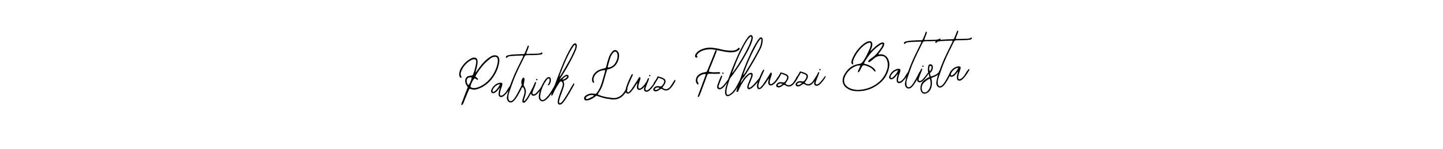 Make a beautiful signature design for name Patrick Luiz Filhuzzi Batista. Use this online signature maker to create a handwritten signature for free. Patrick Luiz Filhuzzi Batista signature style 12 images and pictures png