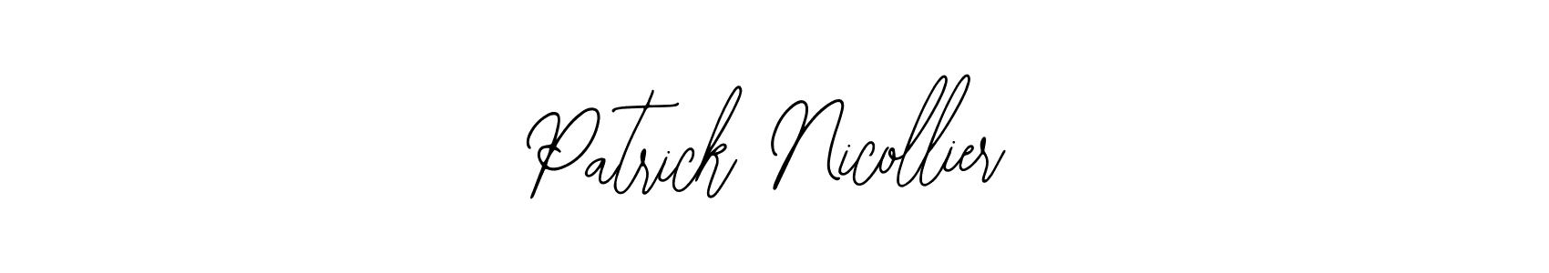 if you are searching for the best signature style for your name Patrick Nicollier. so please give up your signature search. here we have designed multiple signature styles  using Bearetta-2O07w. Patrick Nicollier signature style 12 images and pictures png