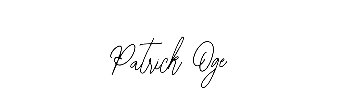 How to make Patrick Oge signature? Bearetta-2O07w is a professional autograph style. Create handwritten signature for Patrick Oge name. Patrick Oge signature style 12 images and pictures png